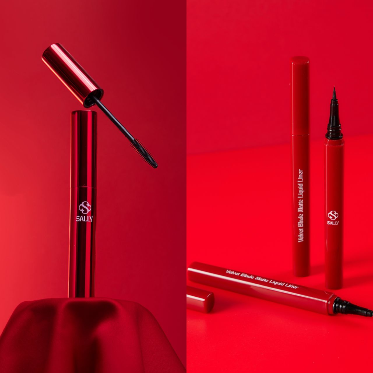 sally mascara & eyeliner makeup (combo)